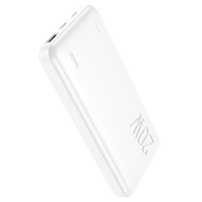 HOCO J87 Tacker 10000mAh Power Bank – PD20W + QC3.0 Fast Charging, USB-A & Type-C Outputs, LED Indicator