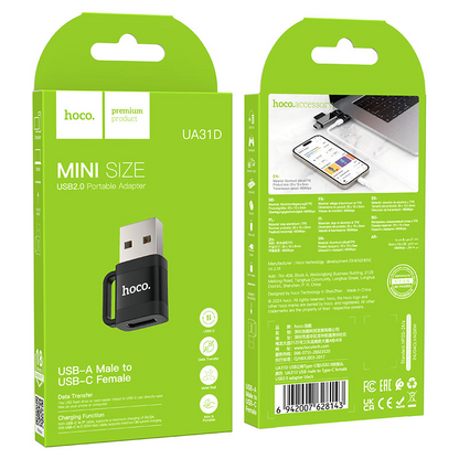 Ua31D Usb A To Type C Adapter 480Mbps Data Transfer Fast Charging Support“ Premium Quality, Stylish & Durable Protective Case