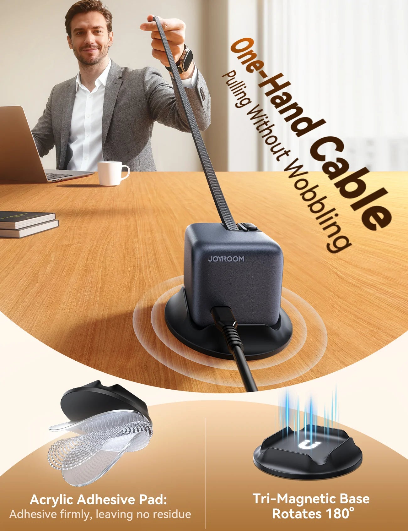 Joyroom JR-TRD01 Podix 140W GaN Charger | 5-Port Desktop Charging Hub