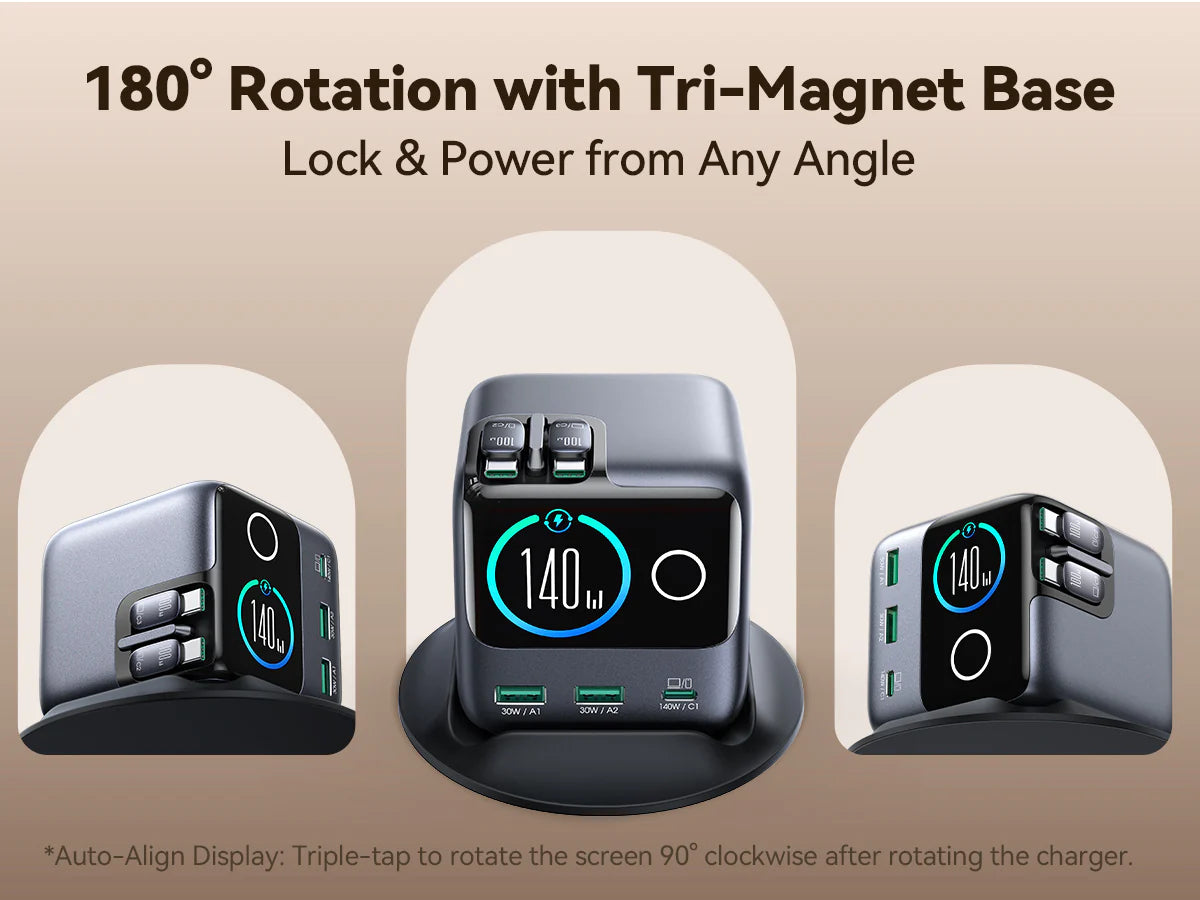 Joyroom JR-TRD01 Podix 140W GaN Charger | 5-Port Desktop Charging Hub