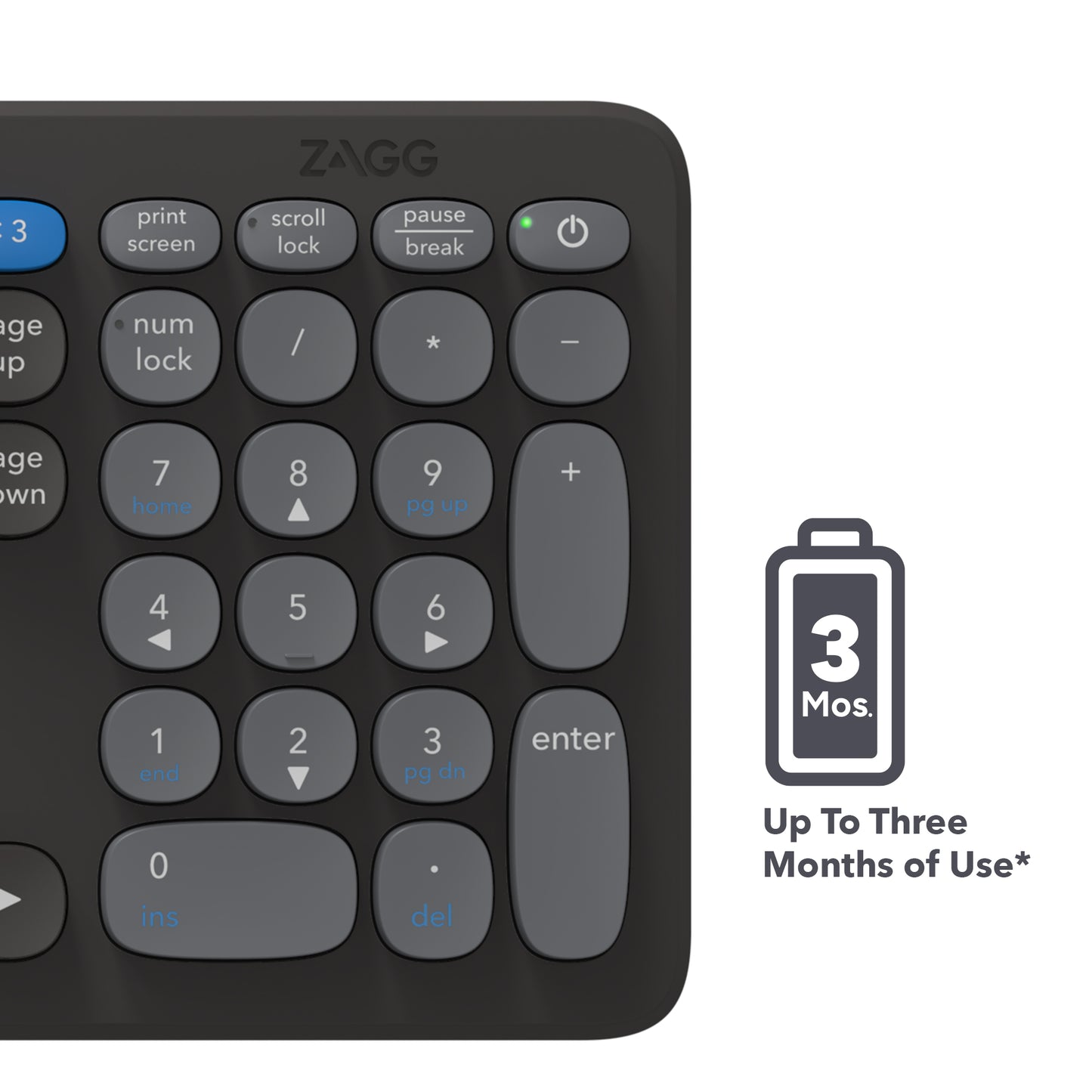 ZAGG Pro Keyboard 17 Wireless Rechargeable Keyboard UK Layout