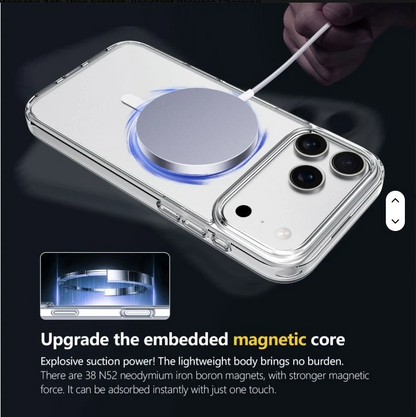 MagSafe Magnetic Clear Shockproof Case for iPhone 17 Series