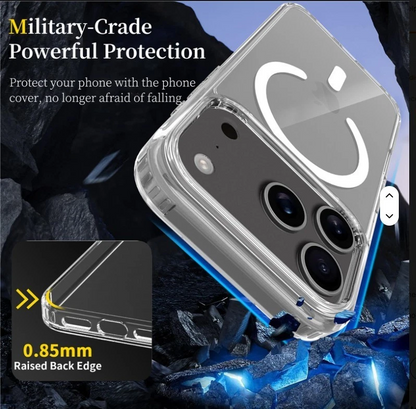 MagSafe Magnetic Clear Shockproof Case for iPhone 17 Series