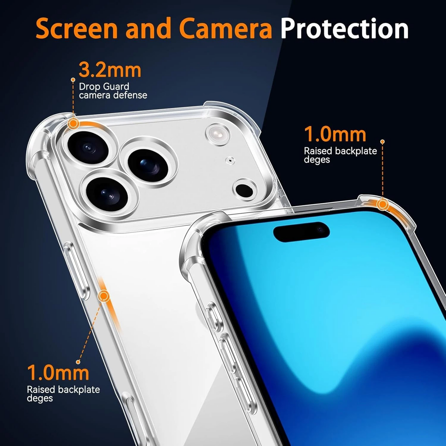 Gorilla Clear Case For iPhone 17 Series Anti Shock + Screen Protector