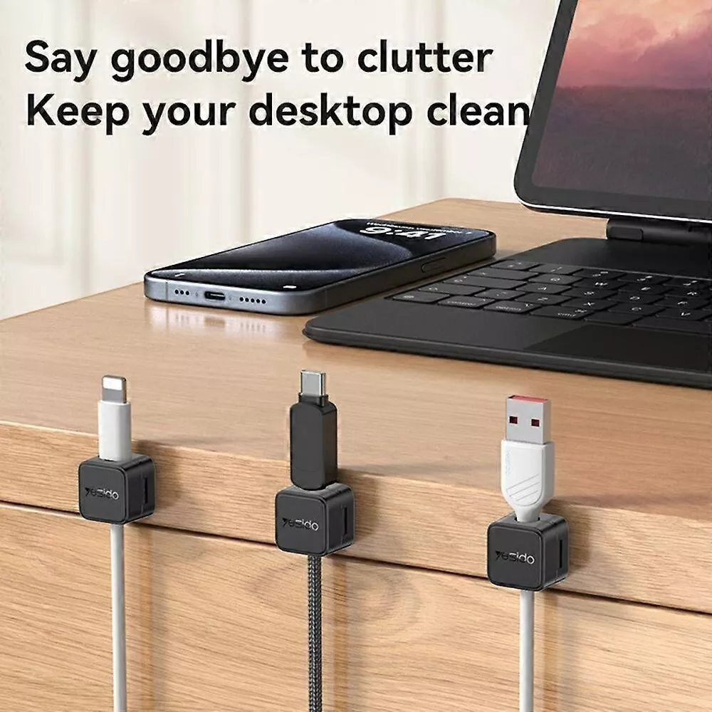 4Pcs Cable Organizer Magnetic Desk Cable Clips Management“ Premium Quality, Stylish & Durable Protective Case