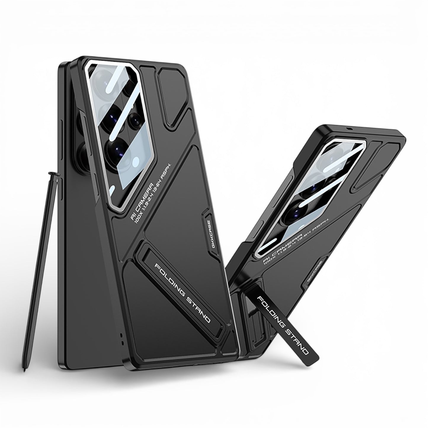 Black phone samsung s26 ultra case with stand feature