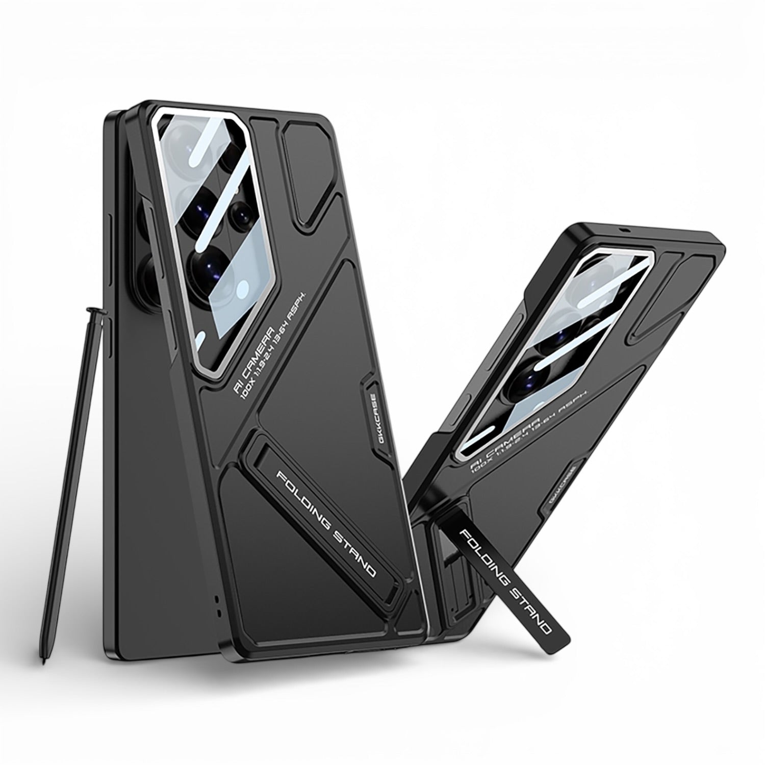 Black phone samsung s26 ultra case with stand feature