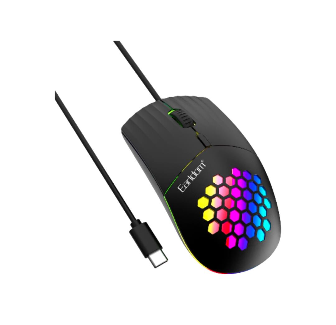 Wired USB Mouse with Ergonomic Design and High-Precision Sensor