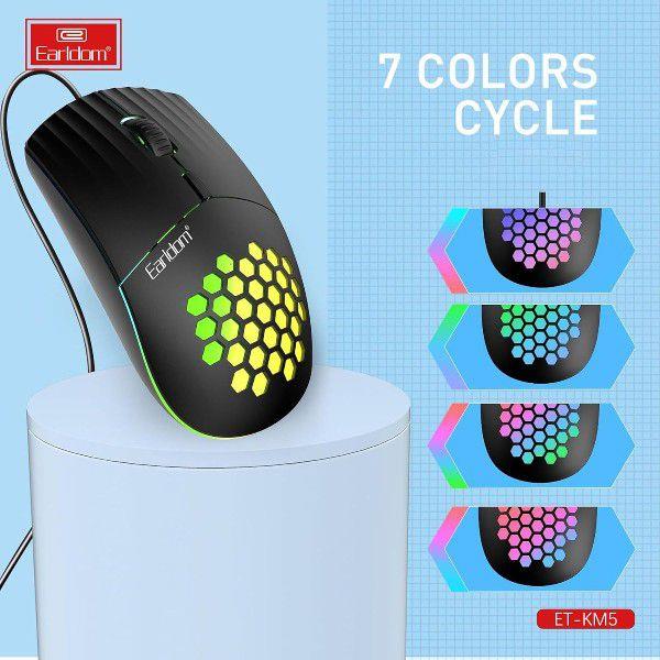 Wired USB Mouse with Ergonomic Design and High-Precision Sensor
