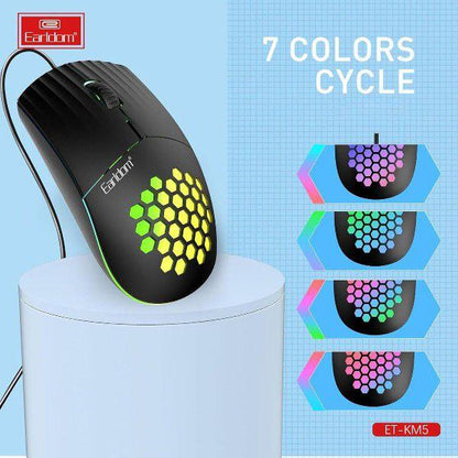 Wired USB Mouse with Ergonomic Design and High-Precision Sensor