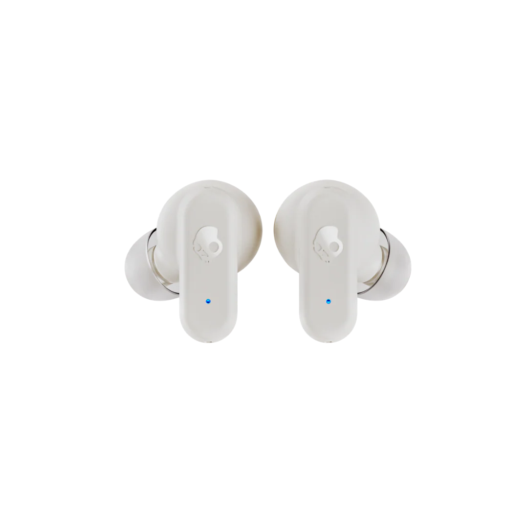 Skullcandy Dime 3 True Wireless In-Ear Earbuds – 20 Hr Battery, IPX4 Water Resistant, Built-in Tile Finding Technology, Stay-Aware Mode & Multipoint Pairing – True Bone (White)