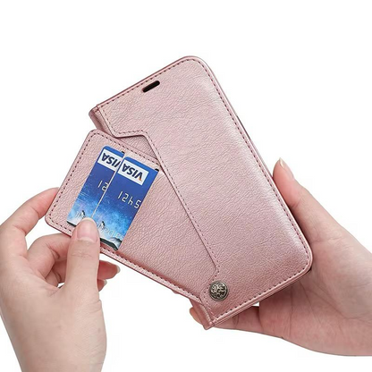Flip Magnetic Phone Wallet Stand Leather Cover Case For Samsung Galaxy S Series – All-in-One Protection & Style