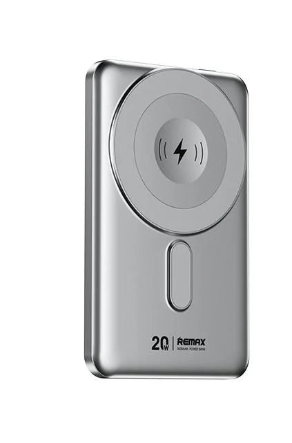 Remax PowerBank WithStand, Magnetic 15W Wireless & Wire 20W (iPh and USB-C) Fast Charging, 5000 Mah
